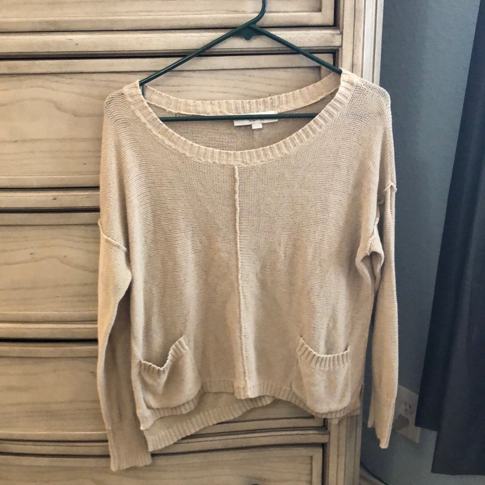 Tan Oversized Loft Sweater